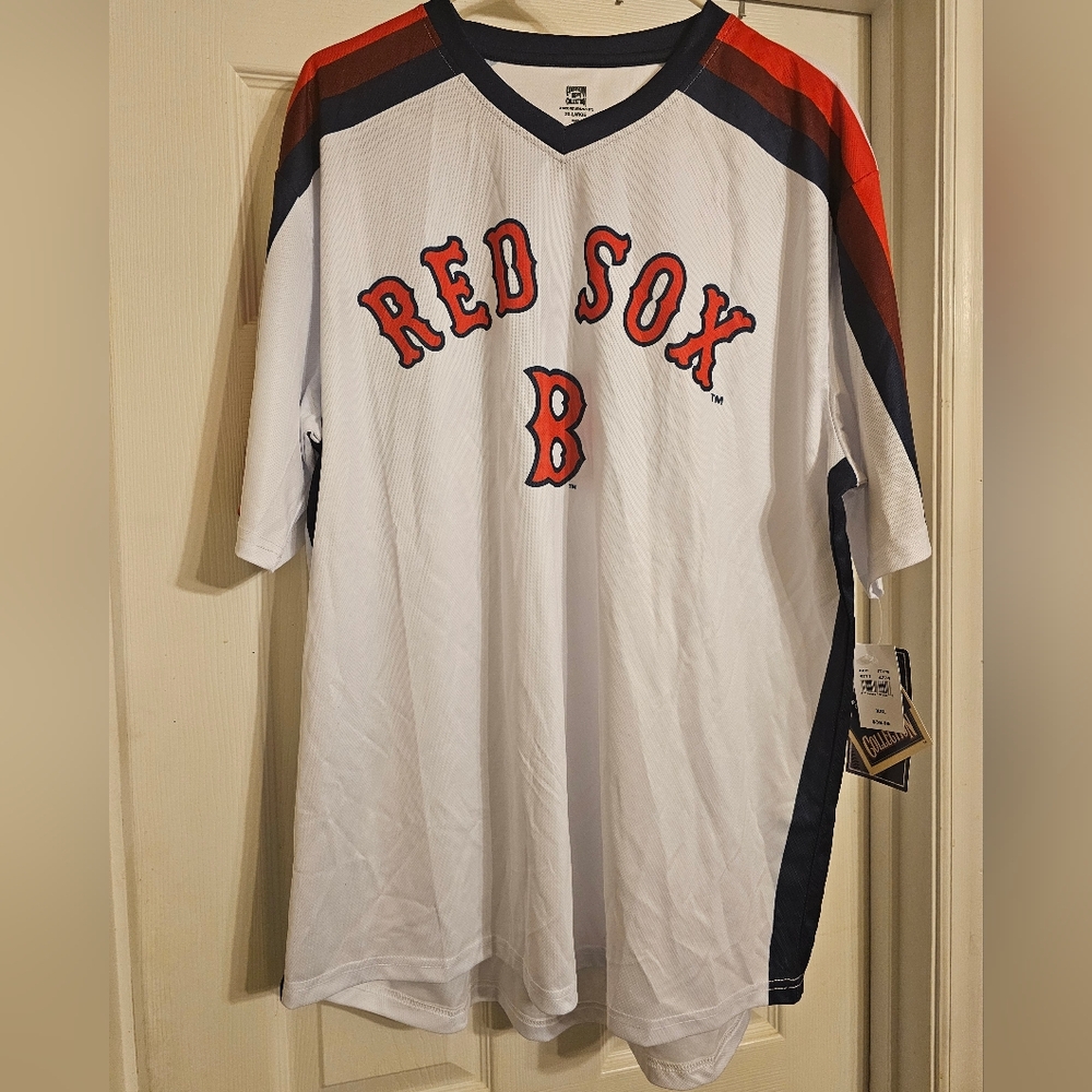 NWT Boaton Red Sox White Jersey. Size: XXL.